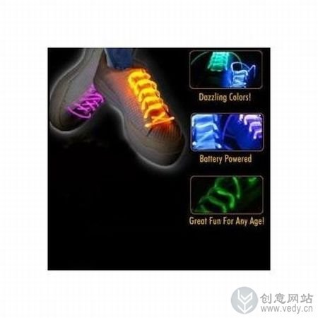 鞋带会发光的创意鞋子设计