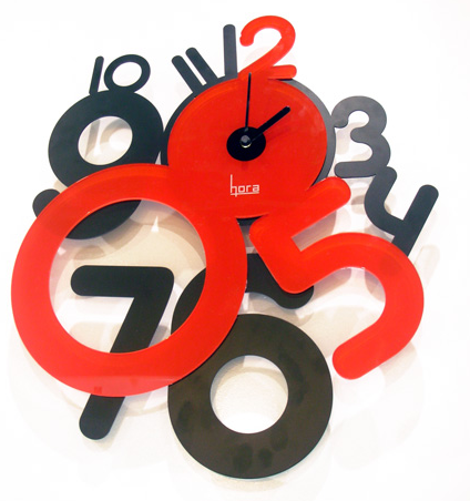 个性数字变形创意的时钟设计