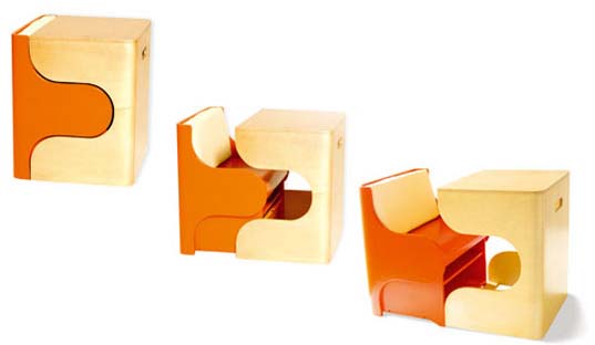 创意小家具的儿童积木组合桌椅