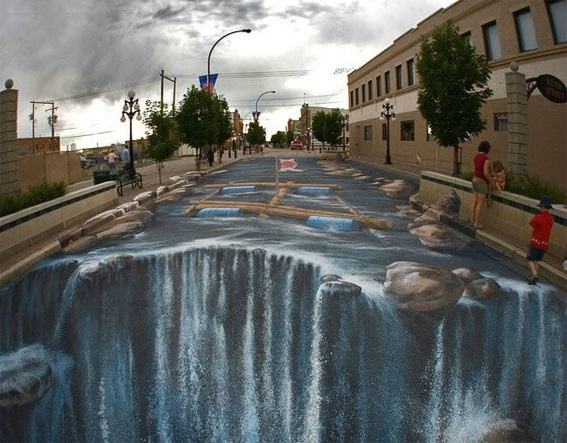 国外创意3D街头画作